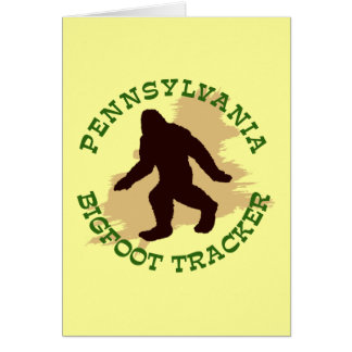 Cartão Perseguidor de Pensilvânia Bigfoot