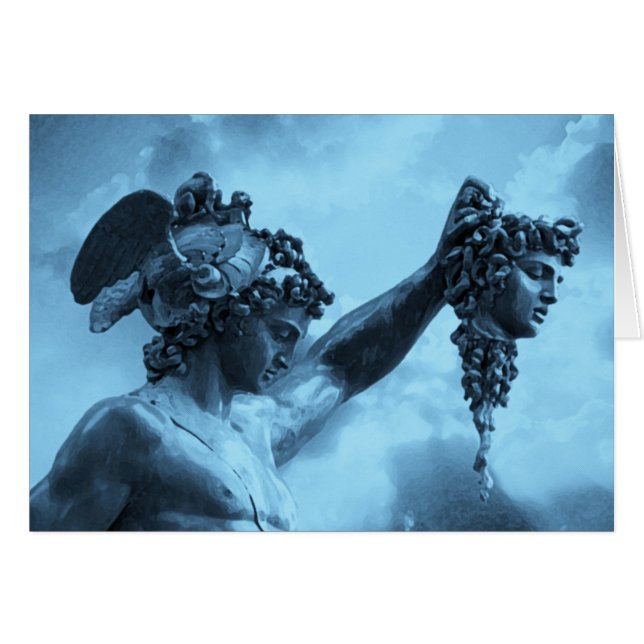 Cartão Perseu vs Medusa (Frente Horizontal)
