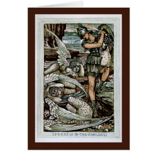 Cartão Perseus & o Gorgons