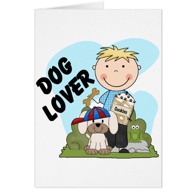 Cartão Persiga camisas e presentes louros do menino T do (Frente)