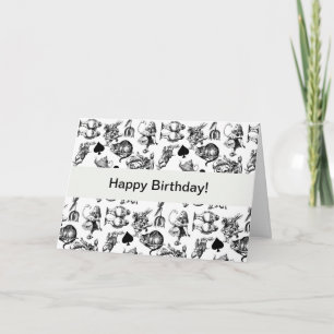 Cartão Personagens Clássicos de Alice no País das Maravil