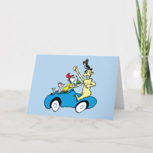 Cartão Personagens de Ovos Verdes e Presunto do Dr. Seuss
