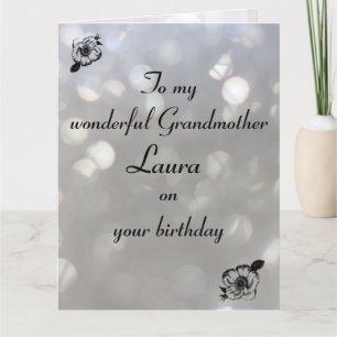 Cartão Personalised Grandmother Birthday