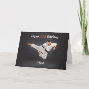Cartão Personalised Karate/Tae Kwon Do Birthday Card