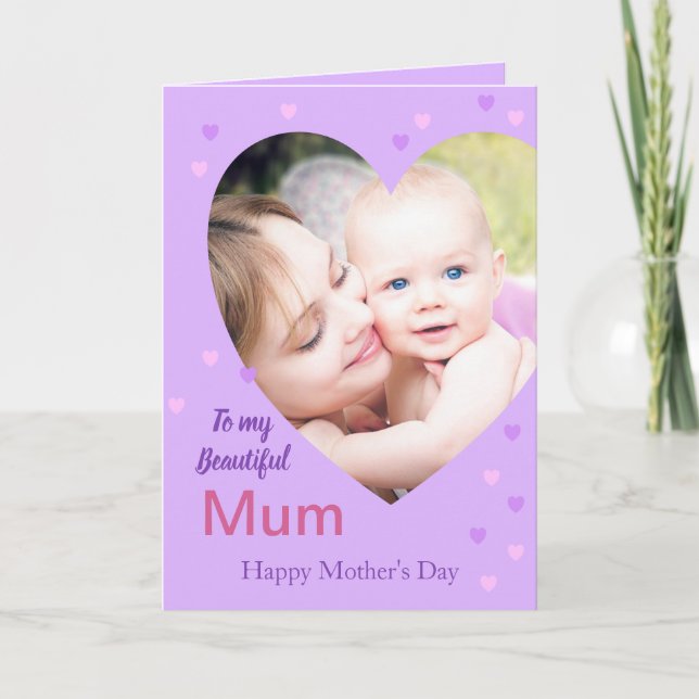 Cartão Personalised Mother's Day Card (Frente)