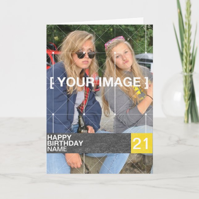 Cartão Personalised Photo Birthday Card (Frente)