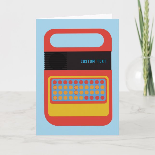 Cartão Personalização de brinquedos eletrônicos para pale (Frente)