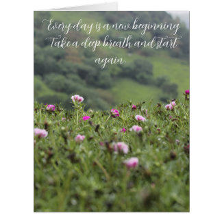 Cartão Personalização motivacional da natureza