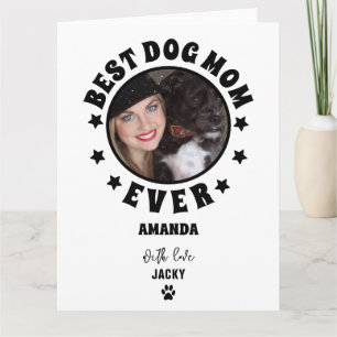 Cartão Personalizada Melhor Mãe de Cachorro de Todos os T
