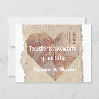 Cartão personalizado adorável para o seu amado