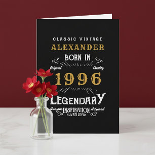 Cartão Personalizado Aniversário de 30 anos Nascido em 19
