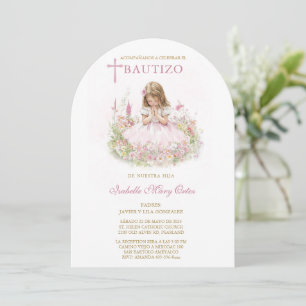 Cartão Personalizado Batizado Menina
