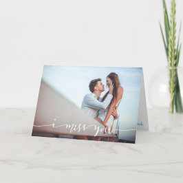 Cartão Personalizado com Foto "Sinto Saudades de V