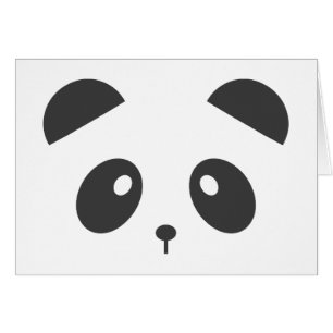 Cartão personalizado da panda