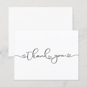 Cartão Personalizado de Agradecimento Coração Mini