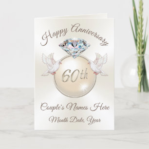 Cartão Personalizado de Aniversário de 60 Anos, Te