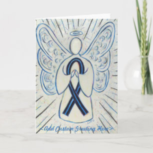 Cartão personalizado de anjo de fita de sensibili