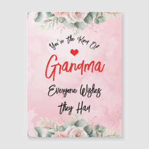 Cartão Personalizado De Avó Bonita E Dia de as mãe