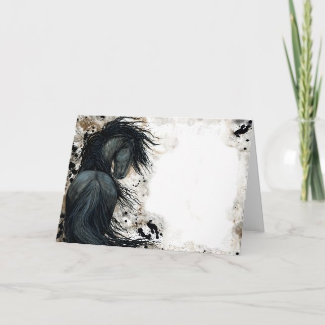 Cartão Personalizado de Biharle Cavalo DreamWalker (Frente)