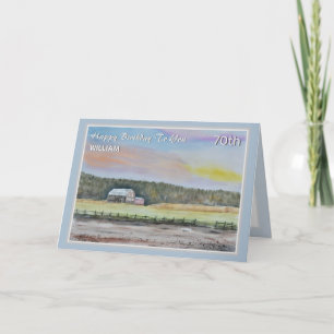 Cartão Personalizado de Celeiro da Beleza Rural