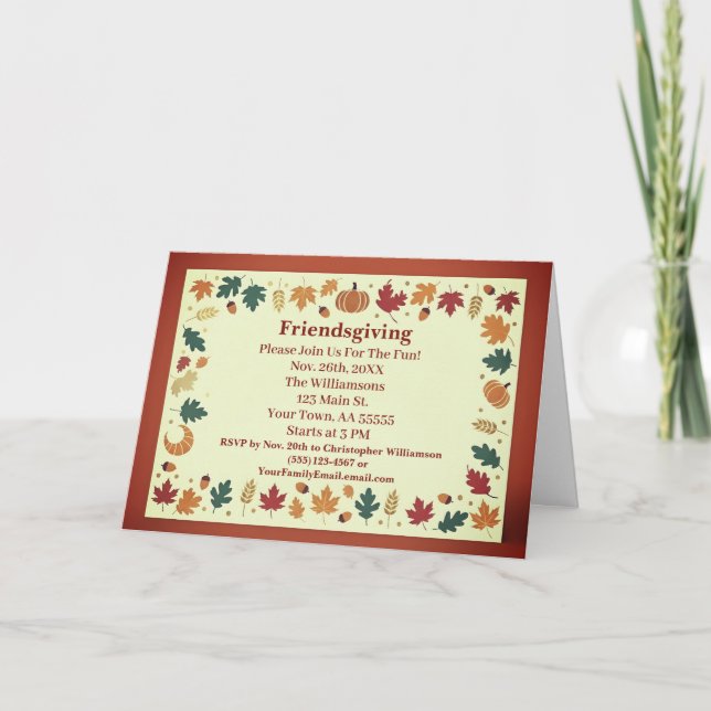 Cartão Personalizado de Combate à Queda Minimalist (Frente)