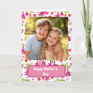 Cartão Personalizado de Dia das Mães com Foto Fl