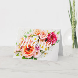 Cartão Personalizado de Dia das Mães - Customizado