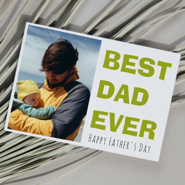 Cartão personalizado de Dia dos Pais com foto (Criador carregado)