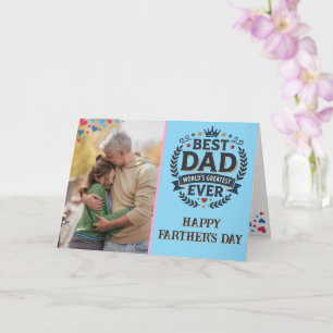 Cartão Personalizado de Dia dos Pais com Foto e Te
