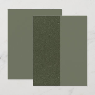 Cartão Personalizado de Duas Cores Musgo Verde Pla