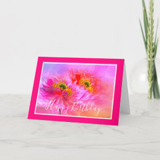 Cartão personalizado de fantasia floral