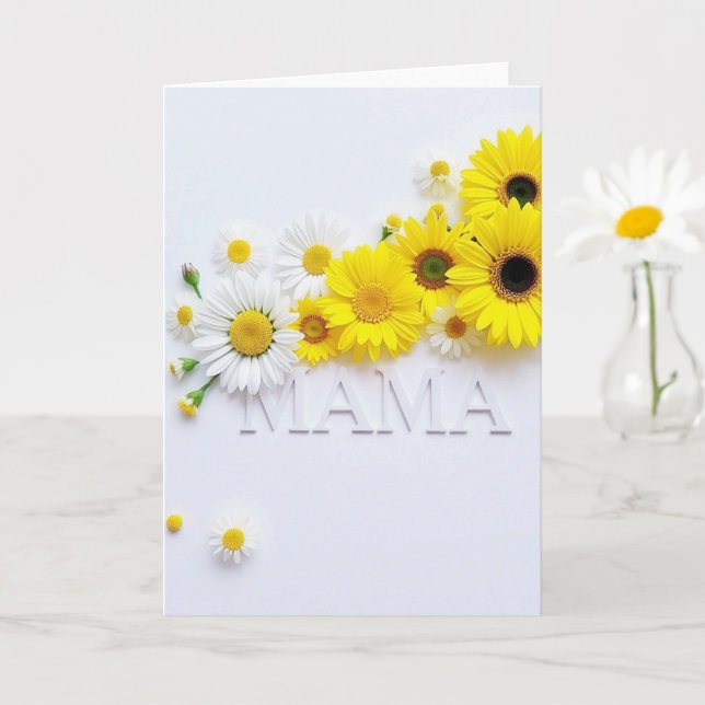 Cartão Personalizado de Feliz Dia das Mães (Planta pequena)