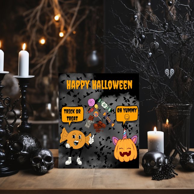 Cartão Personalizado de Feliz Halloween (Criador carregado)