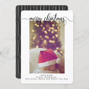 Cartão Personalizado de Foto de Natal para Tipogra