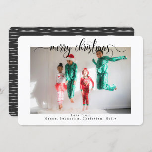 Cartão Personalizado de Foto de Natal para Tipogra