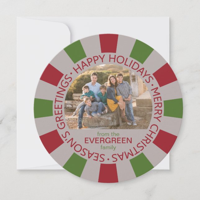 Cartão personalizado de Fotografia e Nome de Feria (Frente)