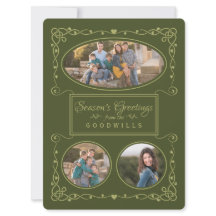 Cartão Personalizado de Fotografias e Nome de Saud