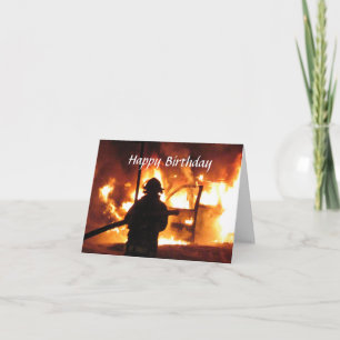 Cartão Personalizado de Linha de Mão de Bombeiro