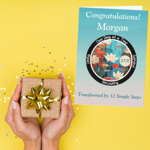 Cartão Personalizado de Marco de Sobriedade