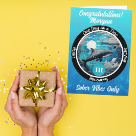 Cartão Personalizado de Marco de Sobriedade - Bale