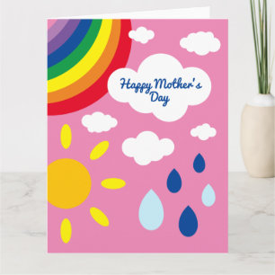 Cartão Personalizado de Meteorologia, Arco-íris e 