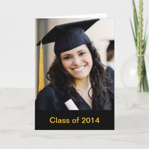 Cartão Personalizado de Saudação de Foto de Gradua