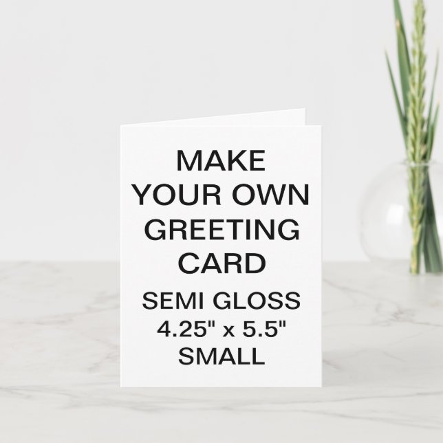 Cartão Personalizado de Saudação de Fotografia Peq (Frente)