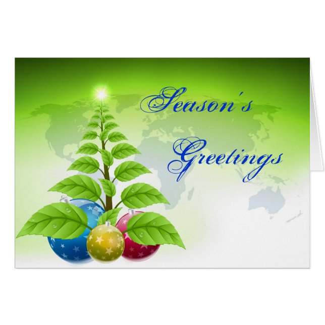 Cartão Personalizado de Saudações da Estação Terre (Frente Horizontal)