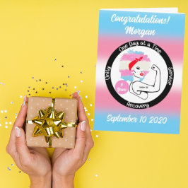 Cartão Personalizado de Sobriedade Transgênero - R