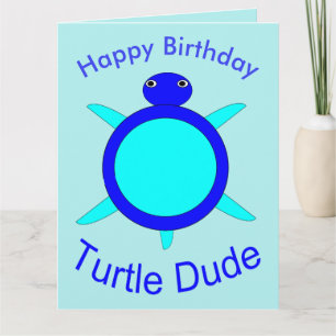 Cartão Personalizado Do Cara De Tartaruga Azul Br