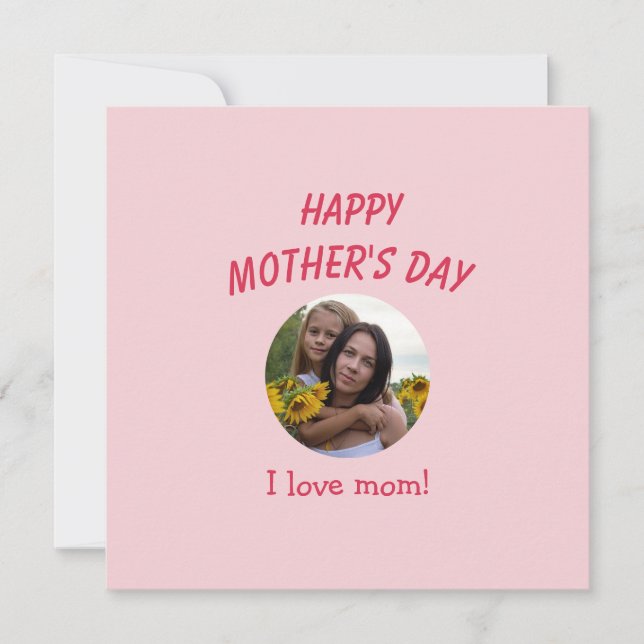 Cartão Personalizado do Dia das Mães (Frente)