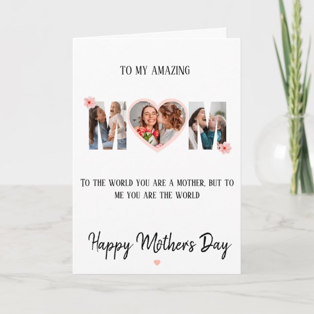 Cartão Personalizado do Dia das Mães (Frente)