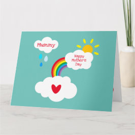 Cartão Personalizado do Dia das Mães com Clima Arc