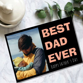 Cartão personalizado do Dia dos Pais com foto